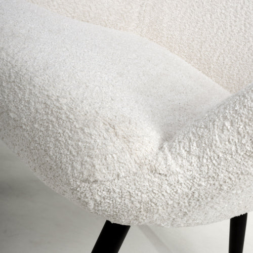 Hawksmoor Bordeaux Textured Chenille Effect White Armchair