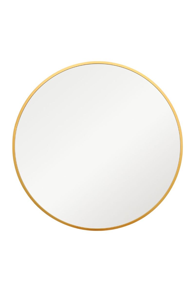 Carrington Gold Edged Circular Modern Wall Mirror 39" (100CM) Diameter