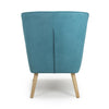 Hawksmoor Cinema Chenille Effect Turquoise Blue Armchair