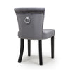Hawksmoor Sandringham Brushed Velvet Grey Accent Chair (Pair)