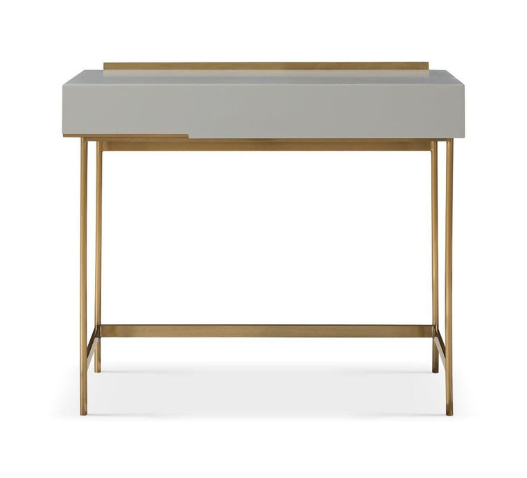 Gillmore Space Alberto Dressing Table Grey With Brass Accent