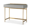 Gillmore Space Alberto Dressing Table Grey With Brass Accent