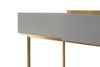 Gillmore Space Alberto Dressing Table Grey With Brass Accent