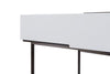 Gillmore Space Alberto Dressing Table Grey With Dark Chrome Accent