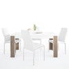 Axton Bronxdale 160 cm Dining Table + 4 Milan High Back Chair White