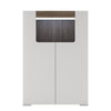 Axton Bronxdale Low 2 Door Cabinet With Open Shelf (inc. Plexi Lighting)