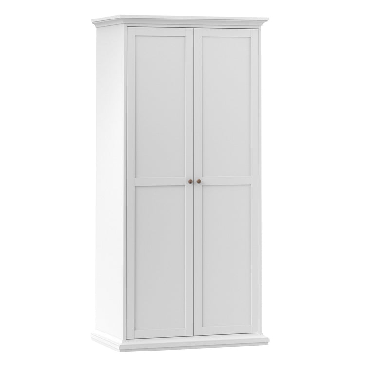 Axton Westchester Wardrobe with 2 Doors in White