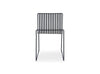 Gillmore Space Finn Stacking Dining Chair Natural Upholstered & Black Frame