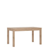 Axton Eastchester Extending Dining Table in Oak + 4 Milan High Back Chair Grey