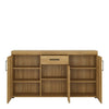 Axton Bronxwood 3 Door 1 Drawer Sideboard in Grandson Oak