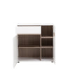 Axton Norwood Living 1 Drawer 2 Door Sideboard 85 cm Wide In White With An Truffle Oak Trim
