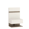 Axton Norwood Bedroom Bedside Extension For Bed In White With A Truffle Oak Trim