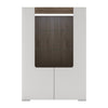 Axton Bronxdale Low Glazed 2 door Display Cabinet With Internal Shelves (inc. Plexi Lighting)