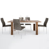 Axton Fordham Extending Dining Table + 4 Milan High Back Chair Dark Brown