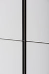 Gillmore Space Alberto Wardrobe White With Dark Chrome Accent