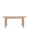 Axton Eastchester Extending Dining Table in Oak + 6 Milan High Back Chair White