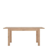 Axton Eastchester Extending Dining Table in Oak + 4 Milan High Back Chair Grey