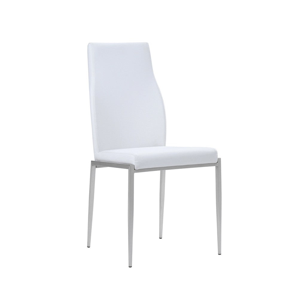 Axton Fordham Extending Dining Table + 6 Milan High Back Chair White