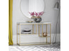 Hudson Living Pippard Console Table Champagne