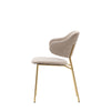Mayfield Worrall Taupe Dining Chair Gold Legs (Pair)