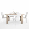 Axton Woodlawn Medium extending dining table 140/180 cm + 6 Milan High Back Chair White