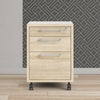 Axton Trinity Mobile file cabinet In Oak