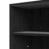 Axton Trinity Bookcase 2 Shelves in Black woodgrain