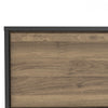 Axton Longwood TV-Unit 1 Door + 1 Drawer In Matt Black Walnut