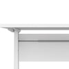 Axton Trinity Desk 150 cm In White With Height Adjustable Legs With Electric Control In White