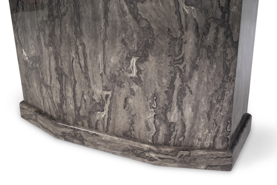 Como 200cm Grey Marble Dining Table