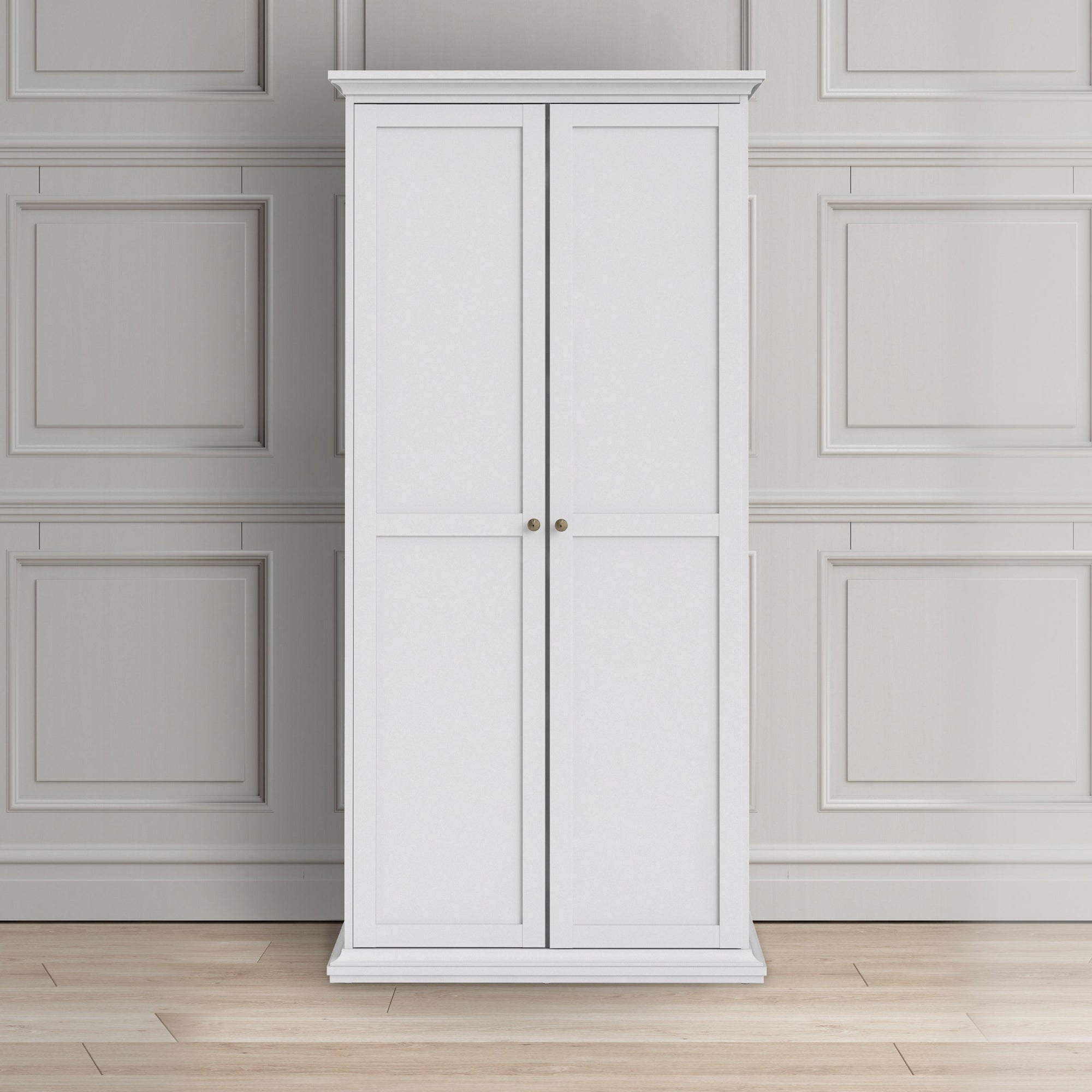 Axton Westchester Wardrobe with 2 Doors in White