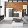 Axton Laconia 2 Drawer Coffee Table in Slate Grey and Alpine White