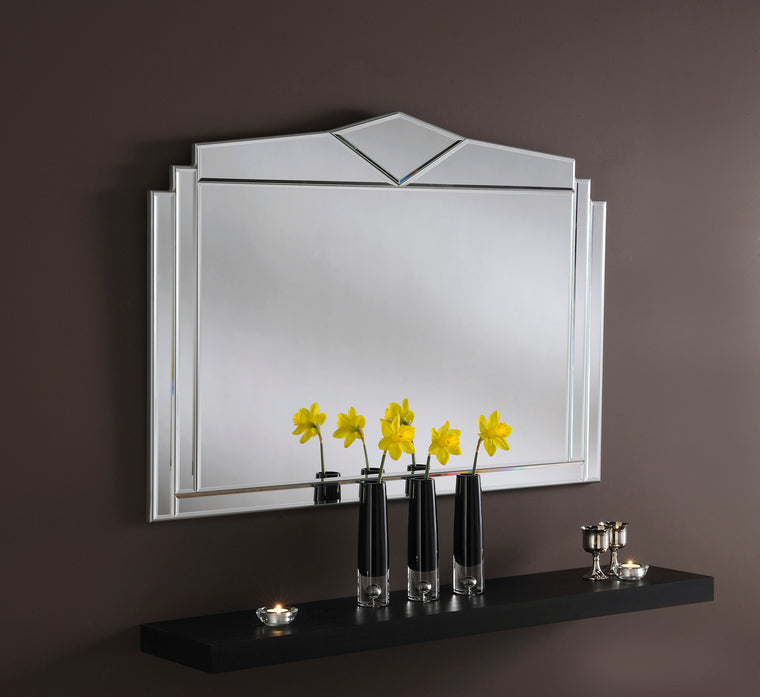 Yearn Art Deco ART266 Silver Mirror