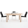 Axton Eastchester Extending Dining Table in Oak + 4 Milan High Back Chair Black