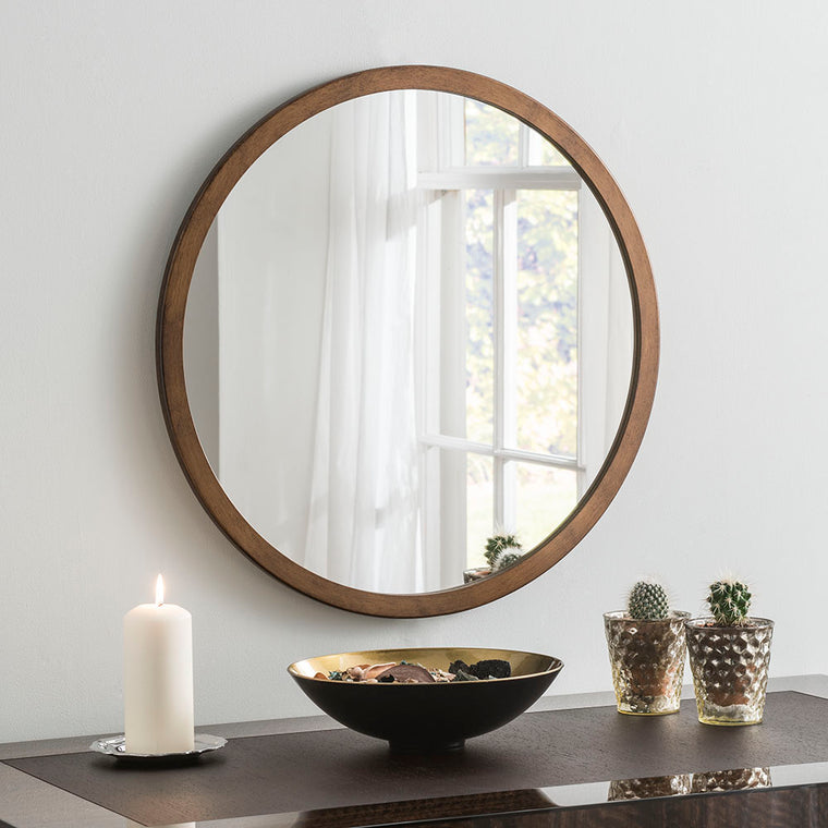 Yearn Contemporary Classic Circle Bronze Mirror