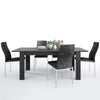 Axton Laconia Dining Table + 4 Milan High Back Chair Black