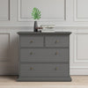 Axton Westchester Chest of 4 Drawers In Matt Grey