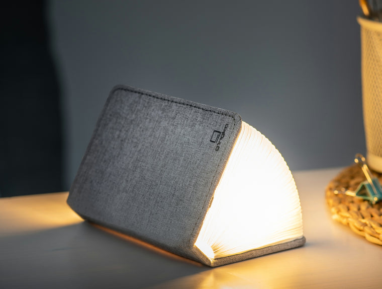 Ging-Ko Mini Fabric Smart Book Light - Urban Grey