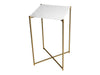 Gillmore Space Iris Square Plant Stand White Marble Top