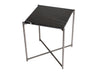 Gillmore Space Iris Square Side Table Black Marble Top