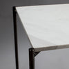 Gillmore Space Iris Square Plant Stand White Marble Top