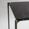 Gillmore Space Iris Large Console Table Black Marble Top
