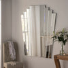 Yearn Art Deco Jersey Fan  Silver Mirror