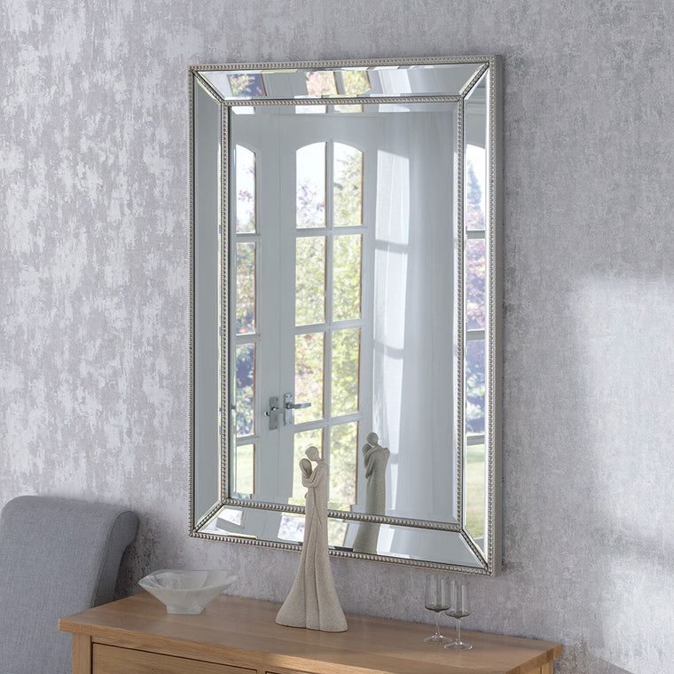 Yearn Contemporary Monaco Silver Mirror