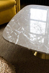 Gillmore Space Oscar Square Coffee Table White Marble 