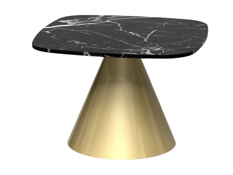 Gillmore Space Oscar Square Side Table Black Marble