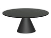 Gillmore Space Oscar Circular Coffee Table Black Glass