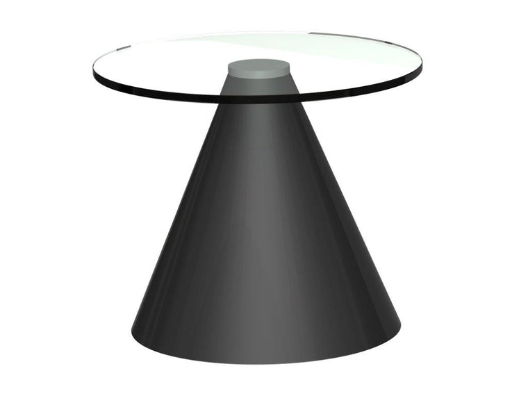 Gillmore Space Oscar Circular Side Table Clear Glass