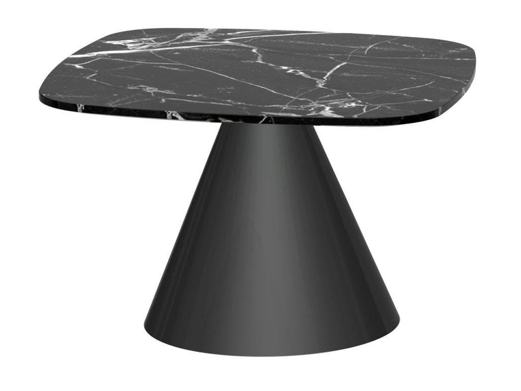 Gillmore Space Oscar Square Side Table Black Marble