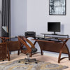 Jual Furnishings Helsinki Corner Desk Walnut